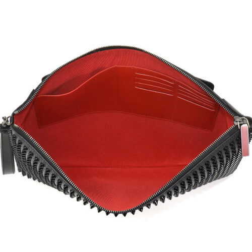 クリスチャン ルブタン 偽物 クラッチバッグ Peter Pouch ブラック新作